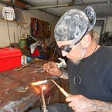 Dave Gonzo working in his shop.