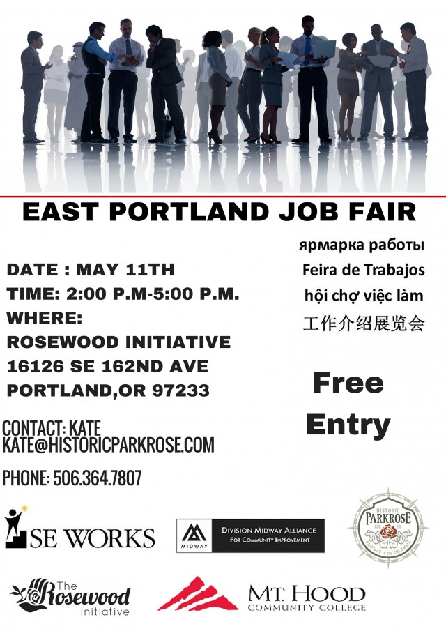 East Portland Job Fair flyer