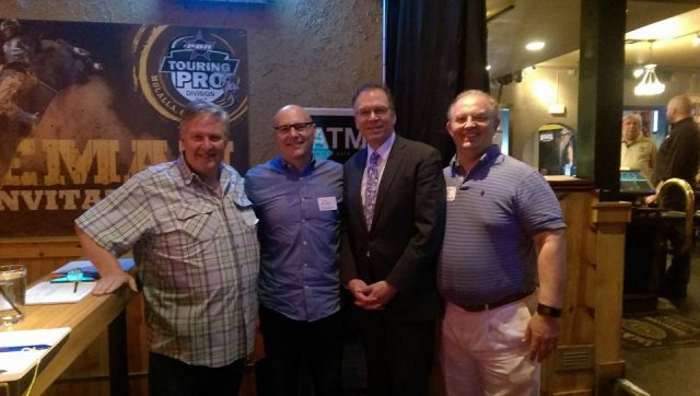 Division-Midway mixers are great for meeting your business neighbors and getting the scoop on what's going on. On May 11, City Commissioner Nick Fish (third from left) shared insight on why he and two other commissioners voted no raising the city business tax. Duke's Country Bar & Grill operators, (from left) Jeff Plew and Dan Lenzen, welcomed area business owners, among them Dr. David Day (right), Midway Business Association president.